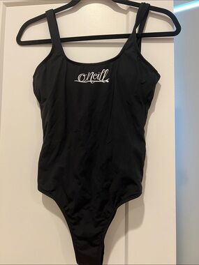 O'Neill Black One-Piece Logo Swimsuit